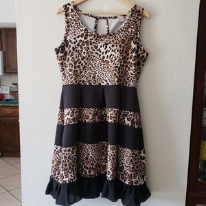 Cheetah print dress